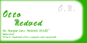 otto medved business card